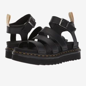Dr. Marten vegan leather Blaire platform sandals- mint condition
